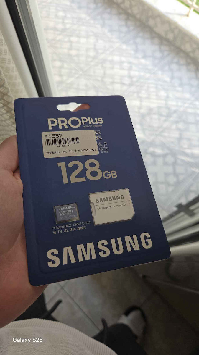 Samsung Pro Plus (2023) microSDXC 128GB U3 V30 A2 UHS-I 180MB/s с адаптер