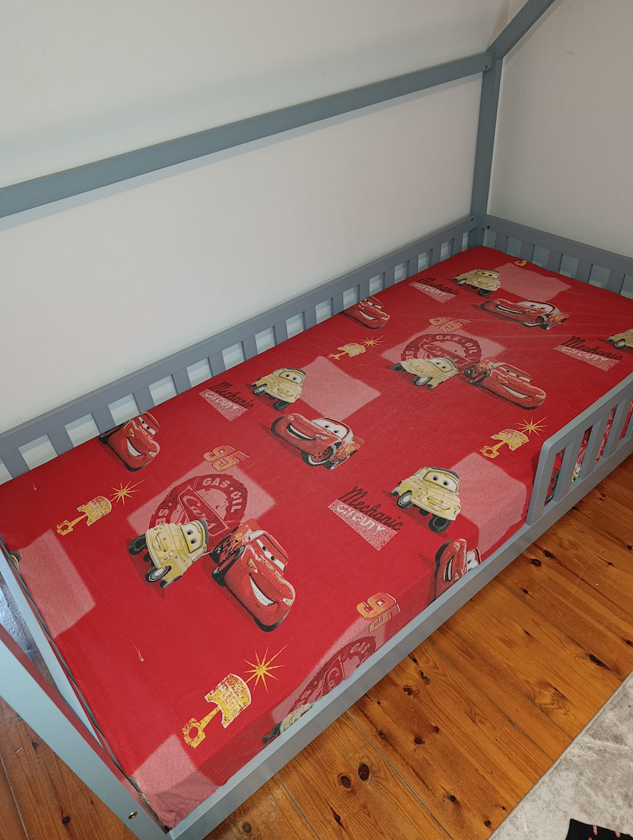 Phyllis Kids Bed Montessori Single Gray for Mattress 90x190cm