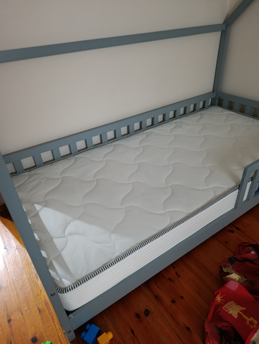 Phyllis Kids Bed Montessori Single Gray for Mattress 90x190cm