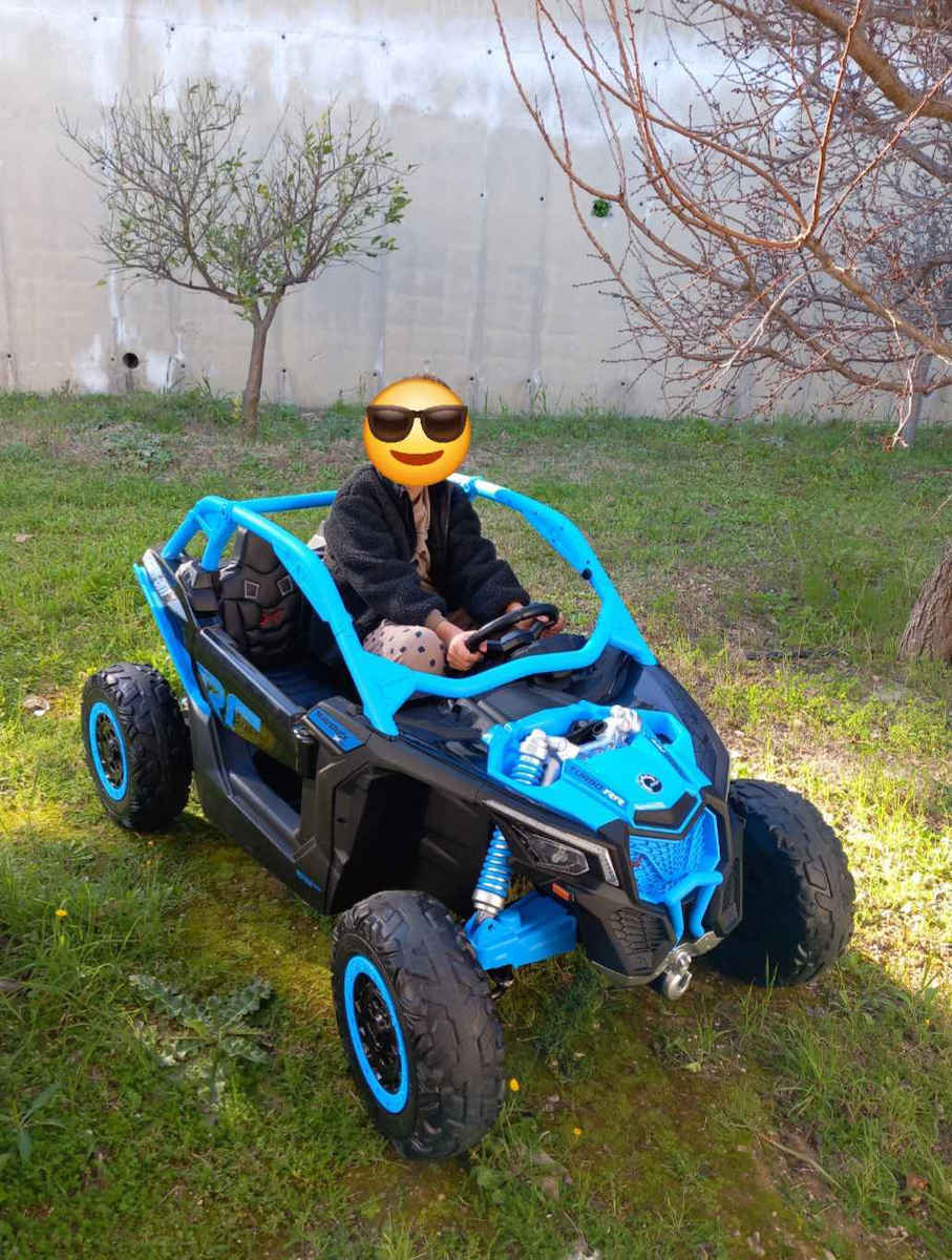 Can Am Maverick UTV Buggy Διθέσιο με Τηλεκοντρόλ Τύπου 24 Volt Πορτοκαλί
