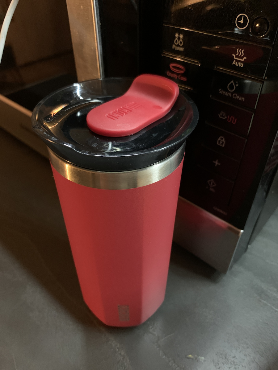 Wacaco Octaroma Grande Travel Mug Ποτήρι Θερμός Ανοξείδωτο BPA Free 435ml Carmine Red με Επιστόμιο