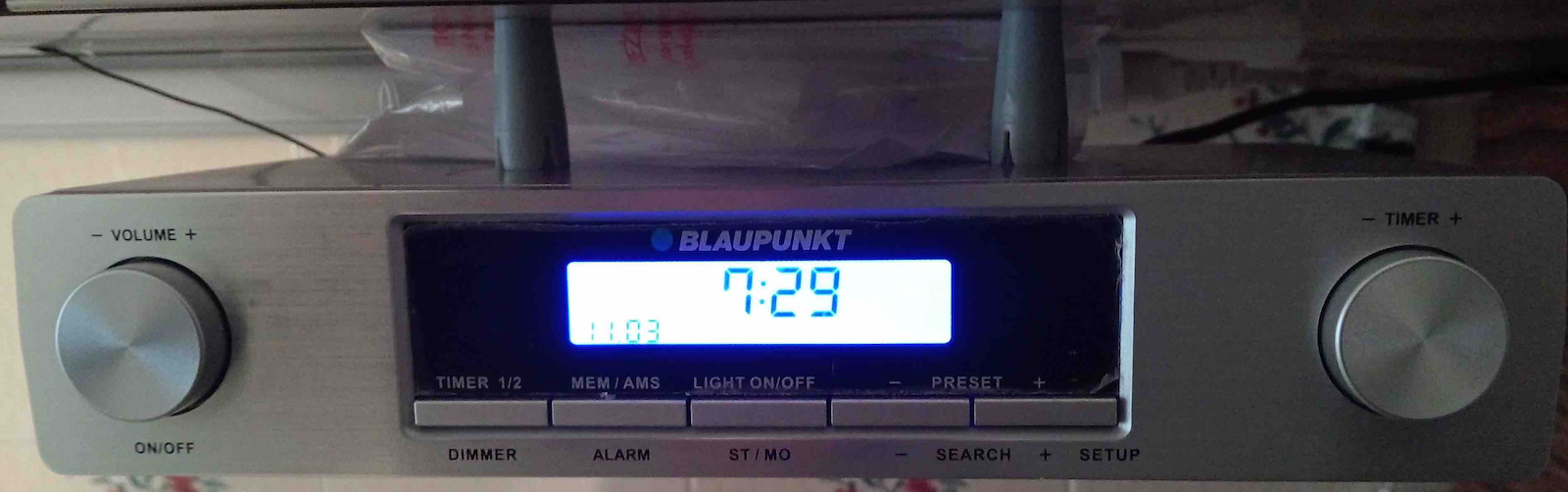 Blaupunkt KR12SL Cu alimentare la rețea / baterie Argintiu