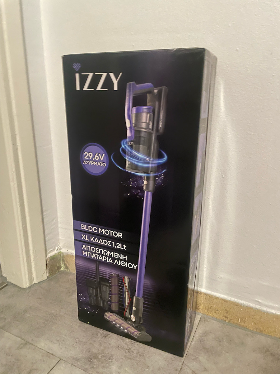 Izzy IZ-4008 Επαναφορτιζόμενη Σκούπα 2 σε 1 Stick & Χειρός 29.6V Μωβ