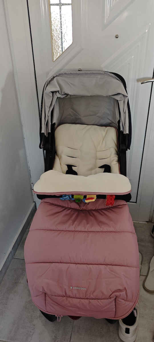 Kikka Boo Classic Waterproof Stroller Footmuff with Fleece Lining 98x40cm Black