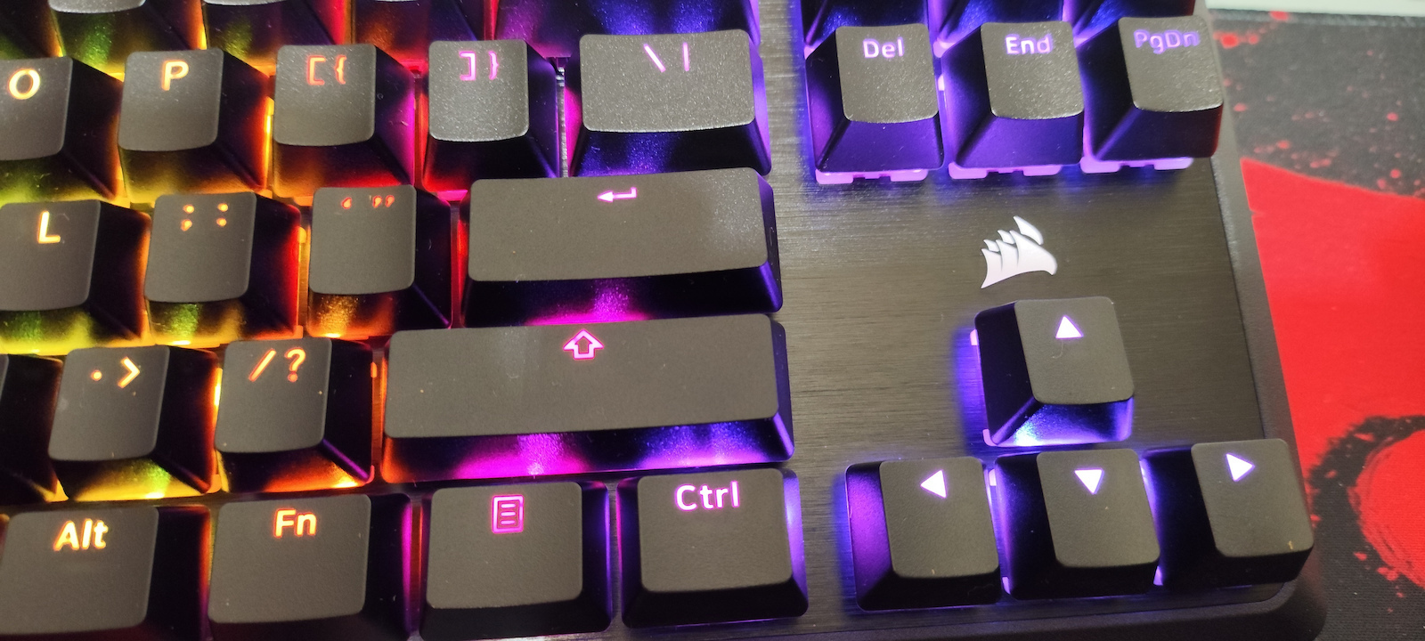 Corsair K70 Core TKL Gaming Mechanical Keyboard Tenkeyless with Corsair MLX Red switches and RGB lighting (English US)