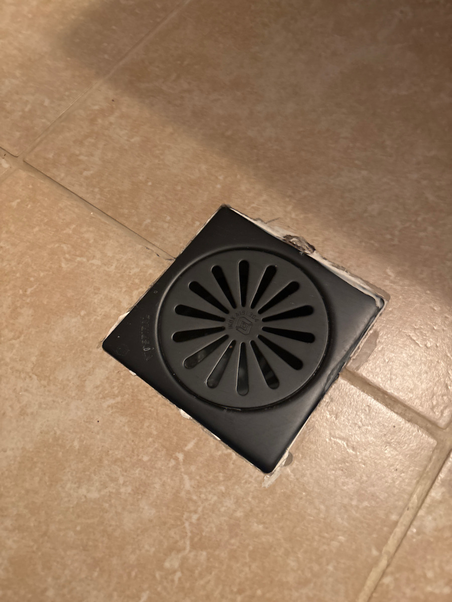 Viospiral Stainless Steel Rack Floor with Size 12x12cm Black
