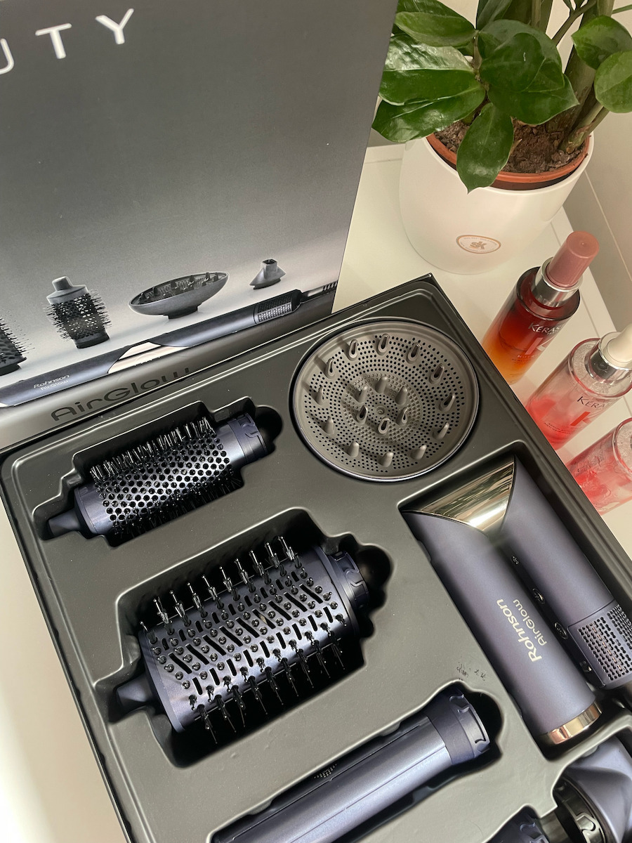 Rohnson AirGlow Styler Ceramic Electric Hair Brush with Air for Curls 1400W