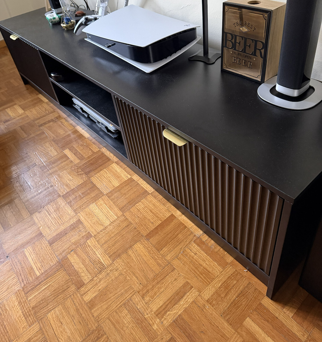 Телевизионно Мебелче Allegro Plus Бяло Д180xДълб40xВис40см