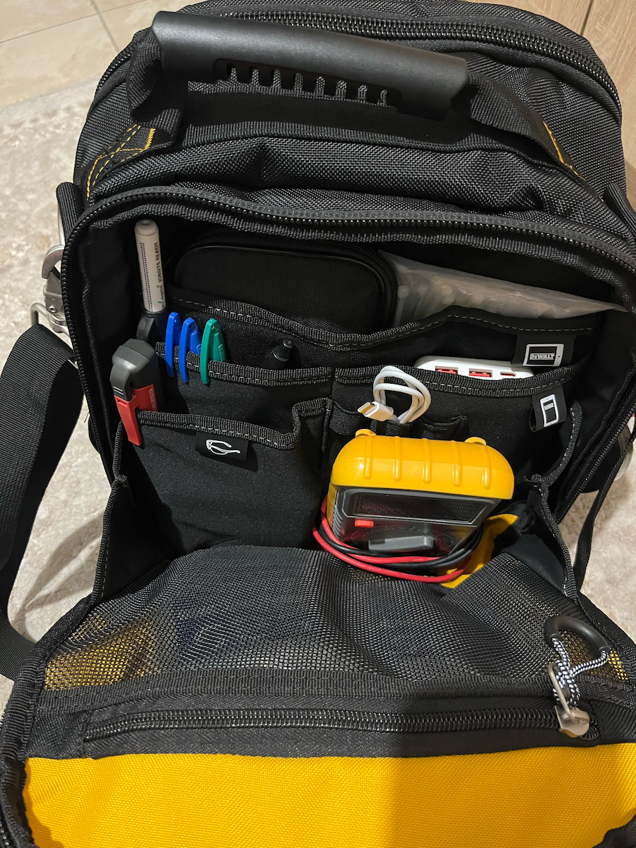 DEWALT Waterproof Black Shoulder Bag