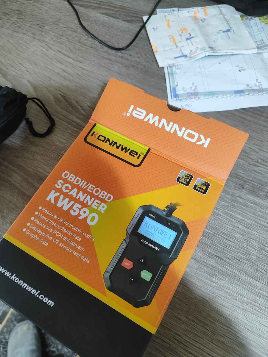 Konnwei Διαγνωστικό Αυτοκινήτου Ψηφιακό OBD 2 με Καλώδιο