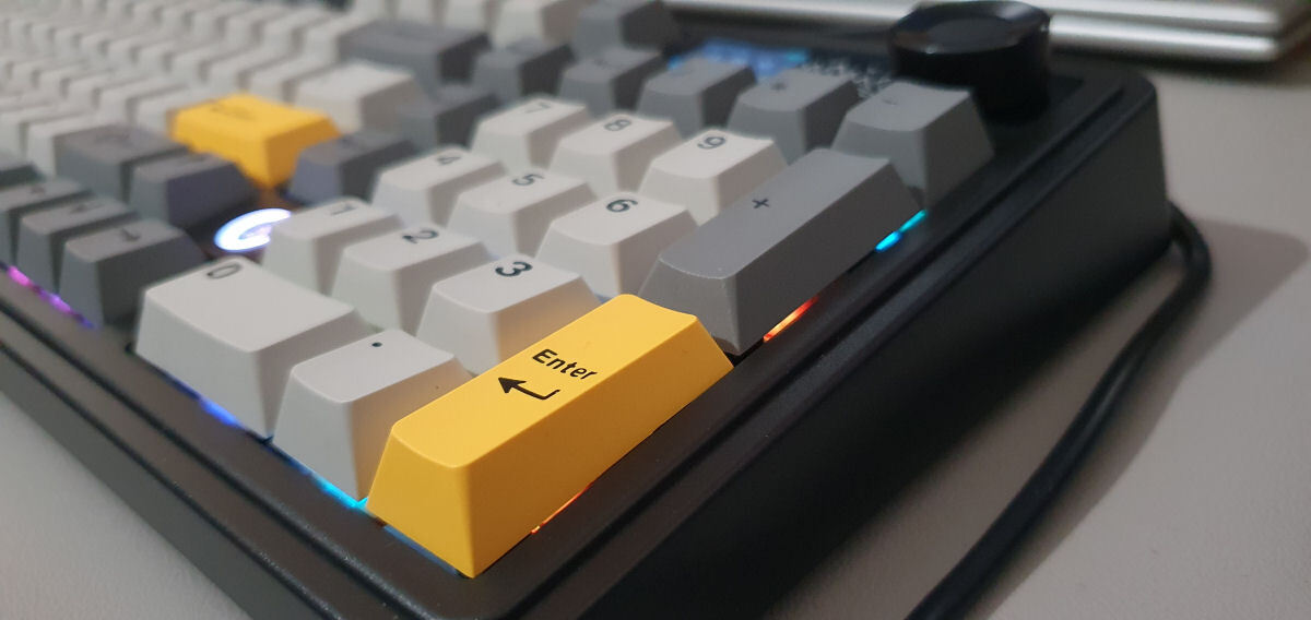 Ajazz AK980 Wireless Gaming Mechanical Keyboard with Merrard switches and RGB lighting (English US) Gray