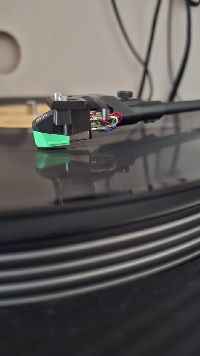 Audio Technica Κεφαλή Πικάπ AT-VM95E Κινητού Μαγνήτη σε Πράσινο Χρώμα