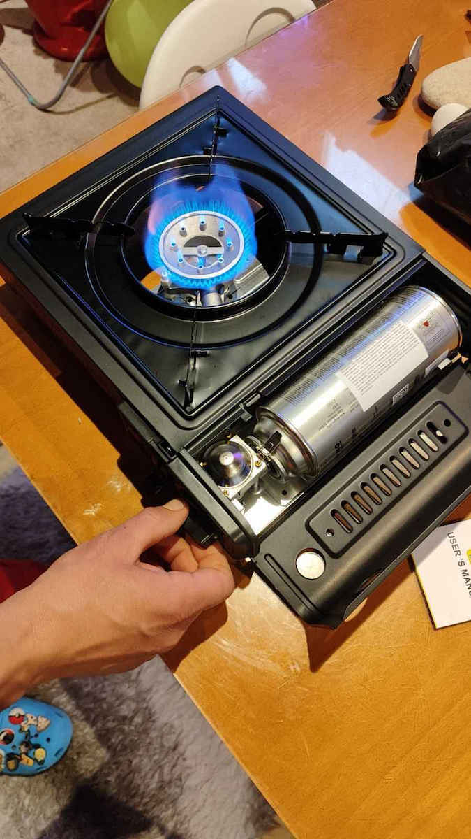 BDZ.180-A Countertop Gas Burner Single Black