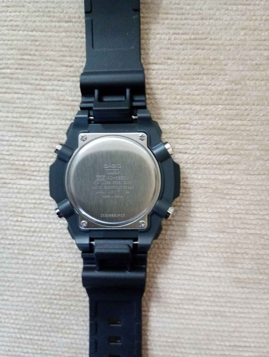 Casio Digital Men's Watch Chronograph Solar with Green Rubber Strap
