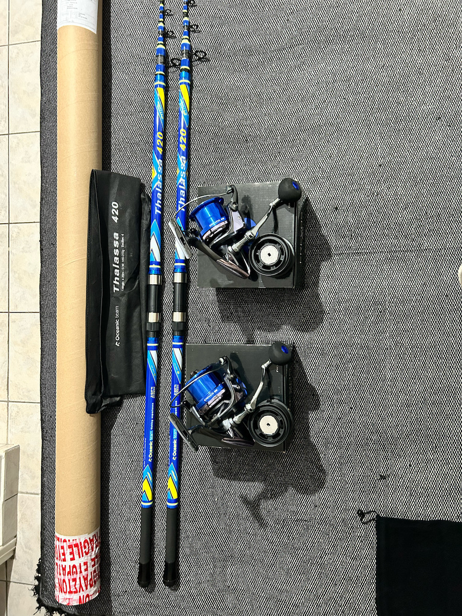 Oceanic Thalassa 420 + Oceanic Team Fishing Rod for Surf Casting / Casting with Reel 4.2m 100-200gr