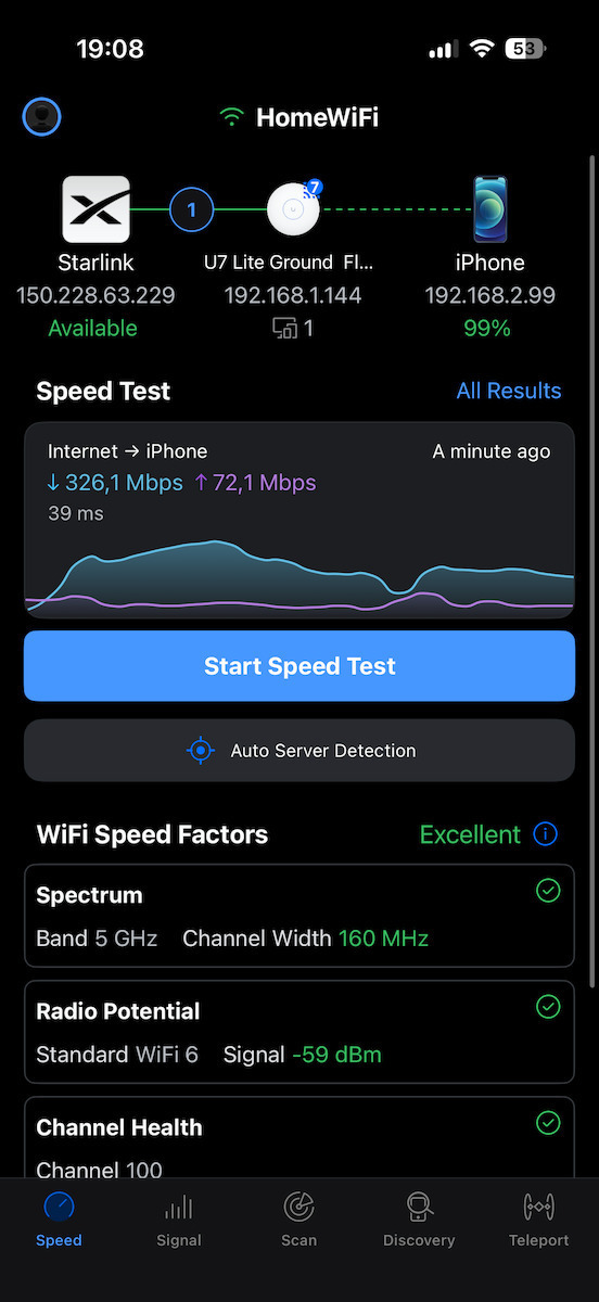 Ubiquiti U7-Lite Access Point Wi‑Fi 7 Dual Band (2.4 & 5GHz)