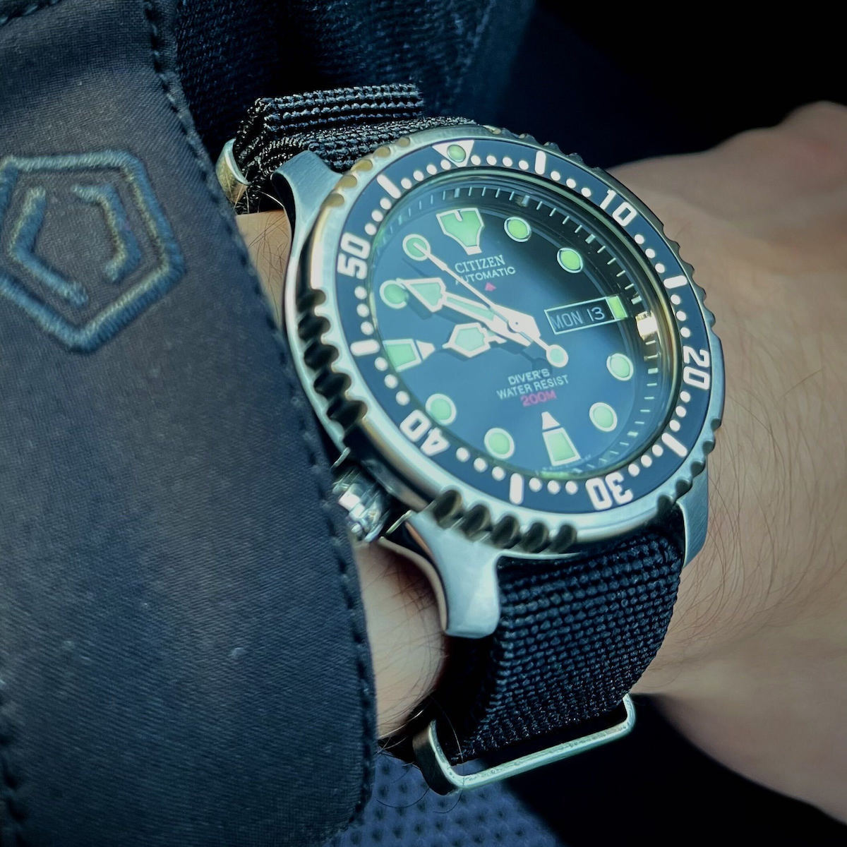 Fabric Strap Nato Black 20mm