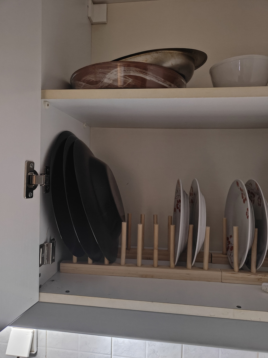 Estia Bamboo Essentials Πιατοθήκη Ντουλαπιού Ξύλινη σε Καφέ Χρώμα