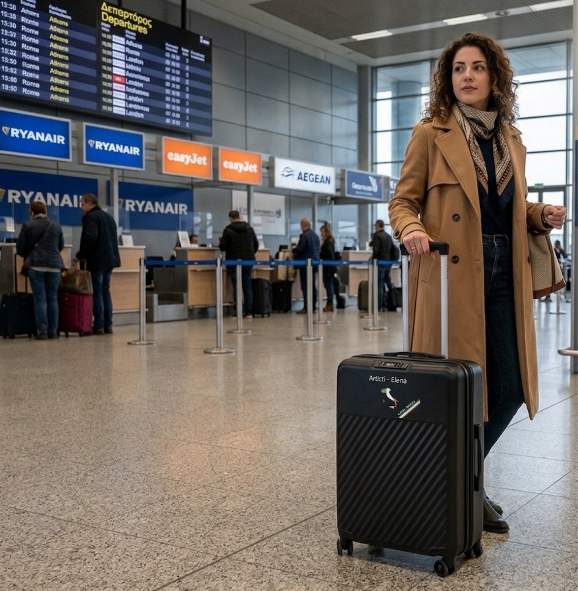 Cabin Hard Suitcase with 4 Wheels