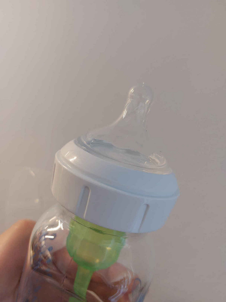 Dr. Brown's Glass Baby Bottle Options Anti-colic with Silicone Teat for 0+ Months Transparent 270ml
