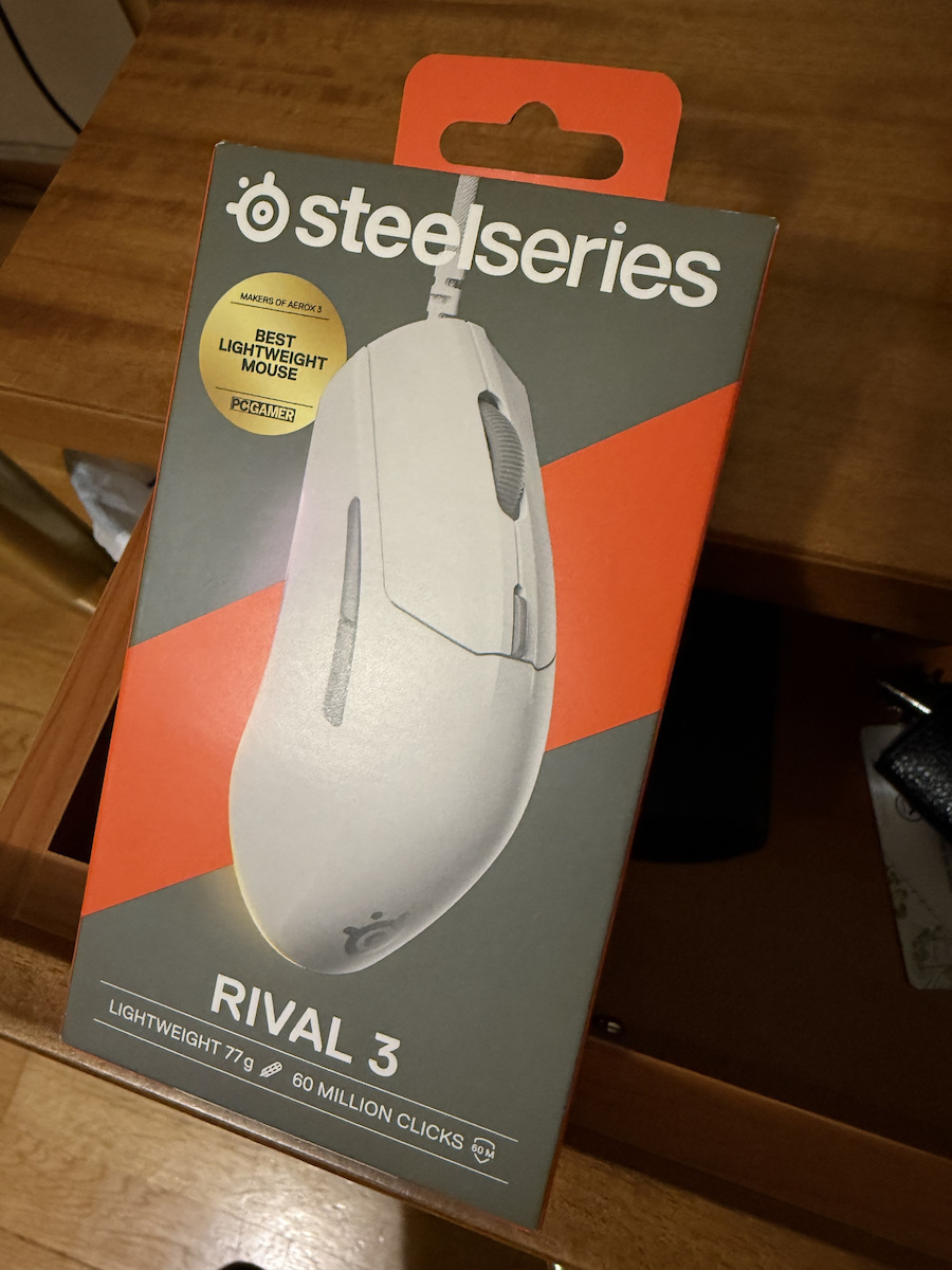 SteelSeries Rival 3 Gen2 RGB Геймърска Мишка 8500 DPI Черен