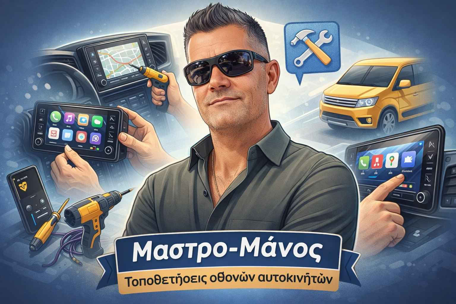 Bizzar Автомобилна Аудио Система (Блутут/USB/AUX/WiFi/GPS/Apple-Carplay/Android-Auto) с Тъчскрийн 9"