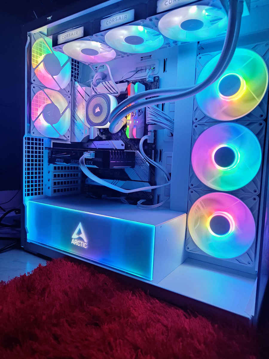 Arctic Xtender Gaming Midi Tower Κουτί Υπολογιστή με Πλαϊνό Παράθυρο Λευκό