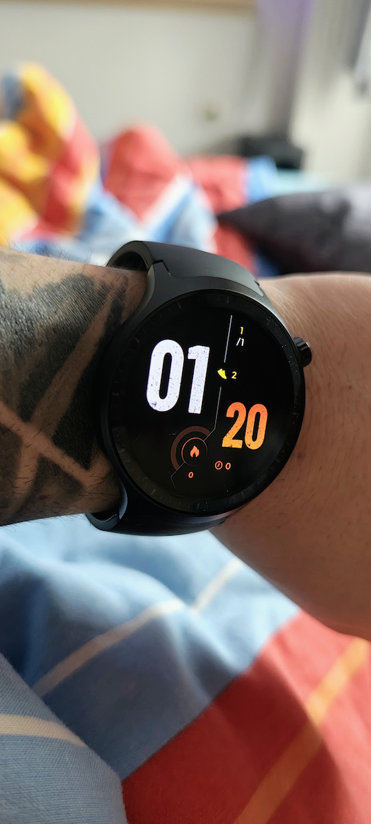 Motorola Moto Watch Aluminium 47mm με Παλμογράφο (Matte Silver)