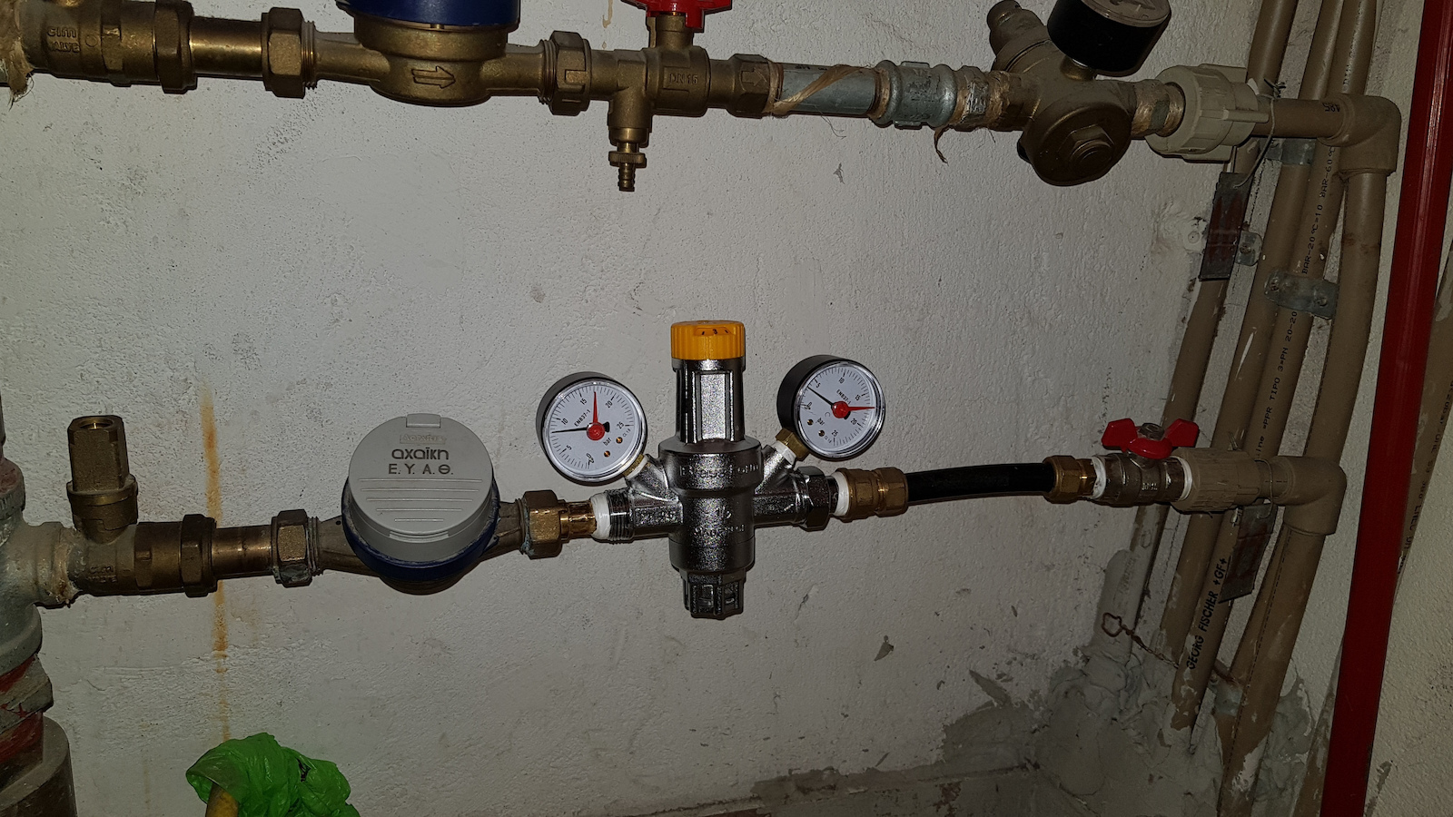 Brass Form Μειωτής Πίεσης Σωλήνα Verzinkt 1/2"