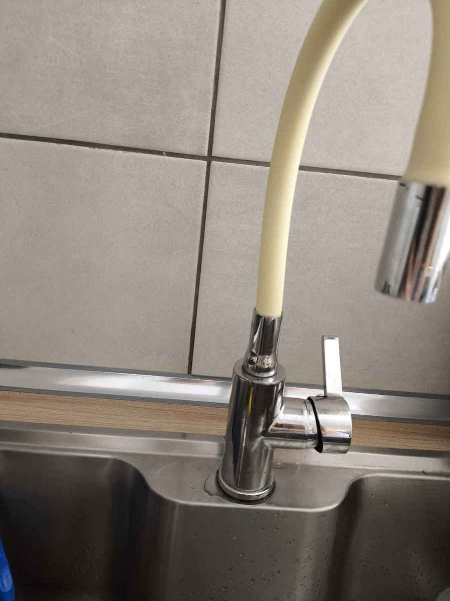 Cresman Black Series Melia Kitchen Faucet Counter Beige