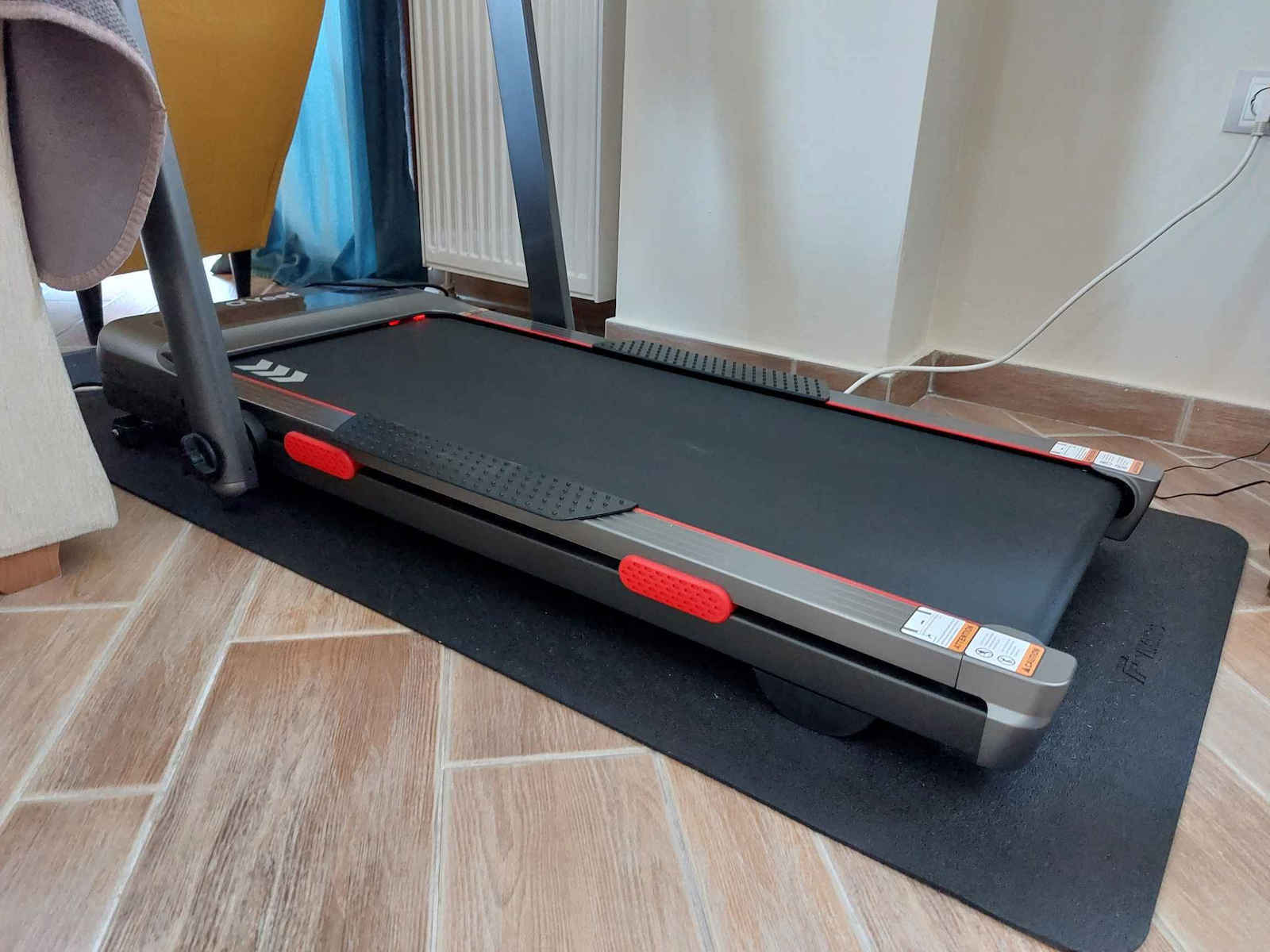 Viking Подложки Подови настилки за фитнес оборудване За Фитнес Черен 180x80x0.5см 1бр