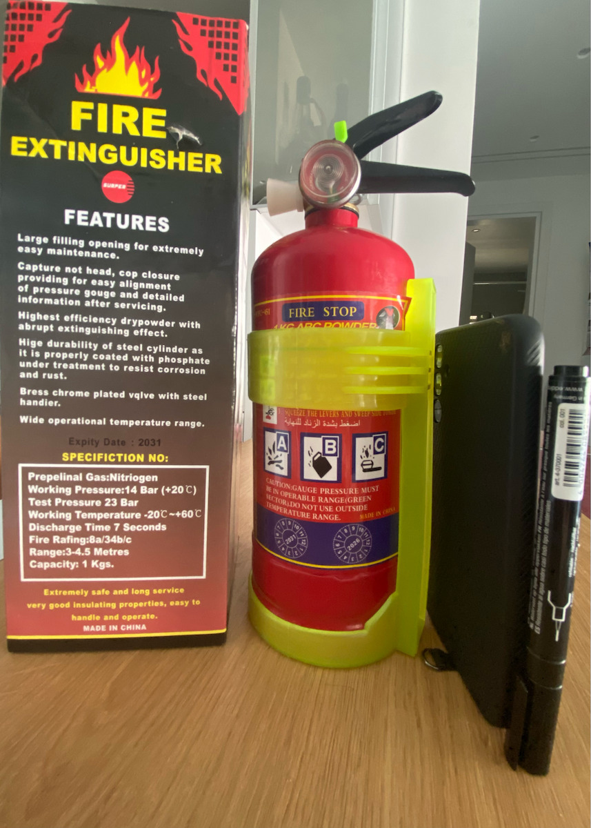 RTC-451 Auto-Feuerlöscher Trockenpulver 8A 34B C 1kg