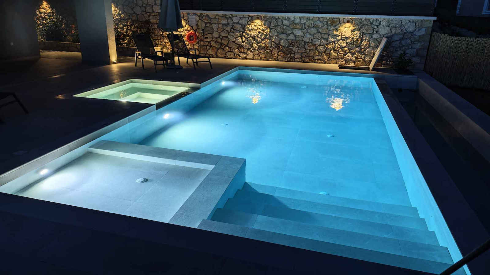 Adeleq Recessed Pool LED Spotlight Blue 3-25231841