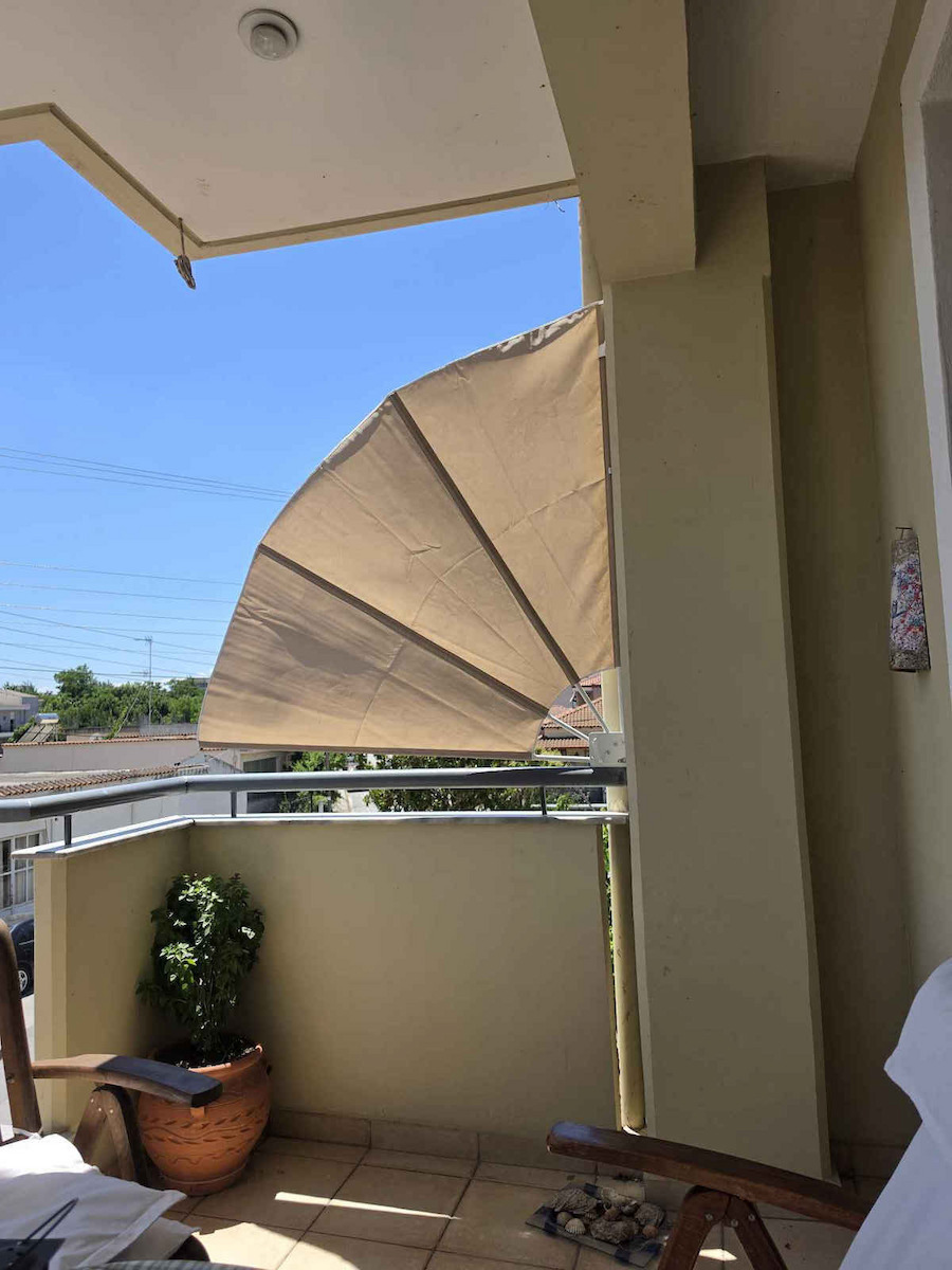 vidaXL Garden Sideway Sunshade Roller Beige 1.4x1.4cm