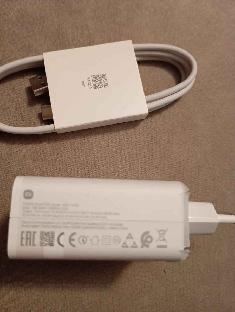 Xiaomi Φορτιστής με Θύρα USB-A και Καλώδιο USB-C 120W Power Delivery Λευκός (HyperCharge Combo)
