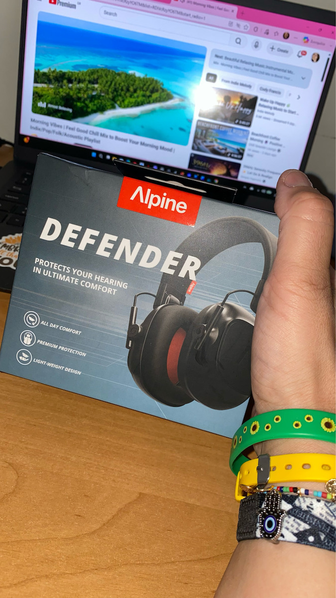 Alpine Defender Earmuffs Ωτοασπίδες με Στέκα