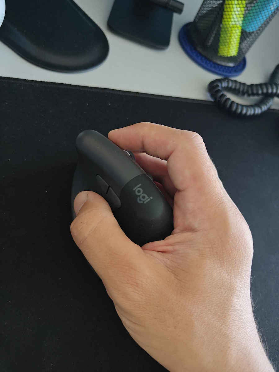 Logitech Lift Ασύρματο Εργονομικό Vertical Ποντίκι Λευκό