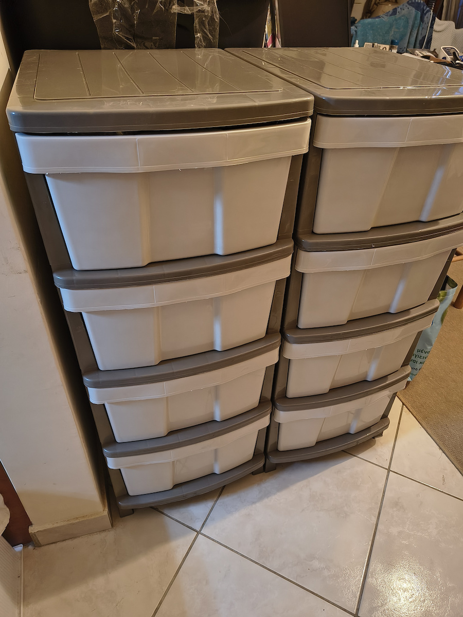 Homeplast Ζήβα Sertar Din Plastic Cu 4 Locuri Alb 50x40x99cm
