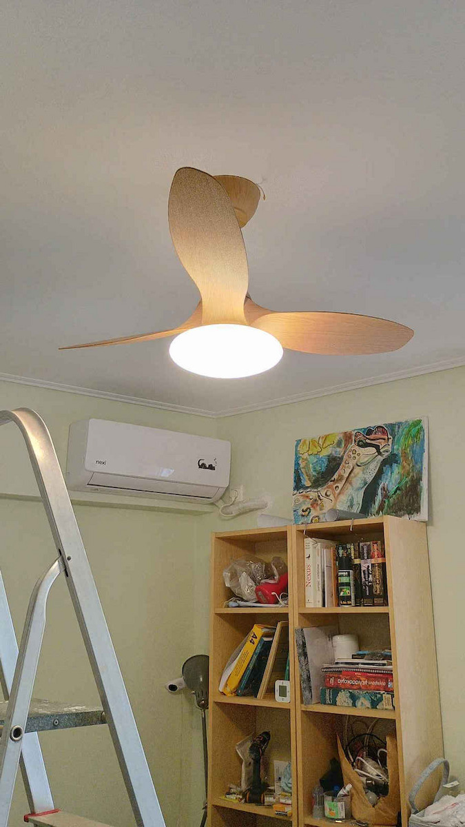 Spot Light Ανεμιστήρας Οροφής 105cm με Φως Λευκός
