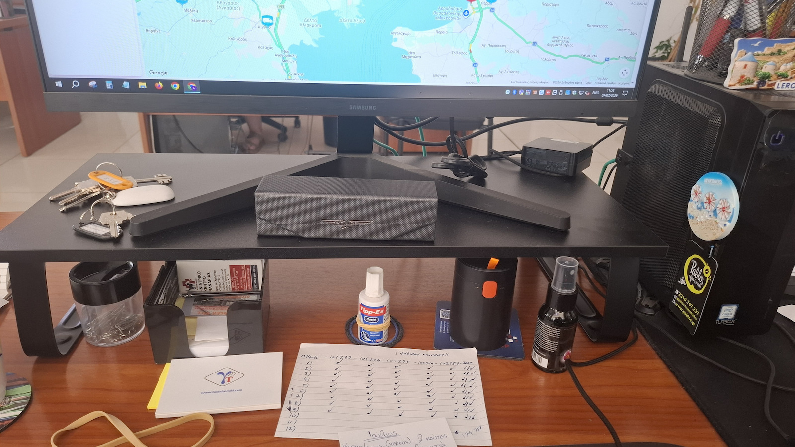 Powertech Επιτραπέζια Βάση Οθόνης έως 32" (PT-1444)