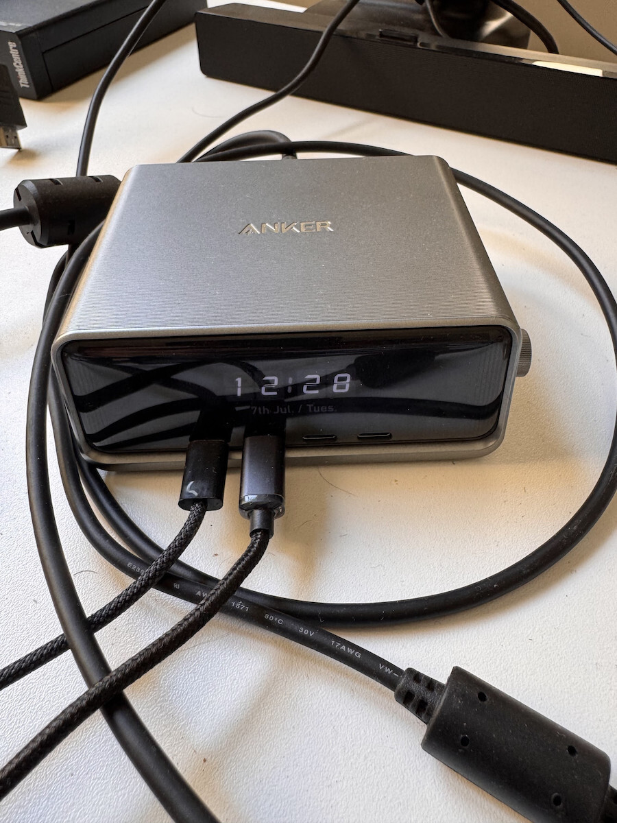 Anker Βάση Φόρτισης GaN με 2 Θύρες USB-A και 4 Θύρες USB-C 250W Power Delivery σε Γκρι χρώμα (Prime)