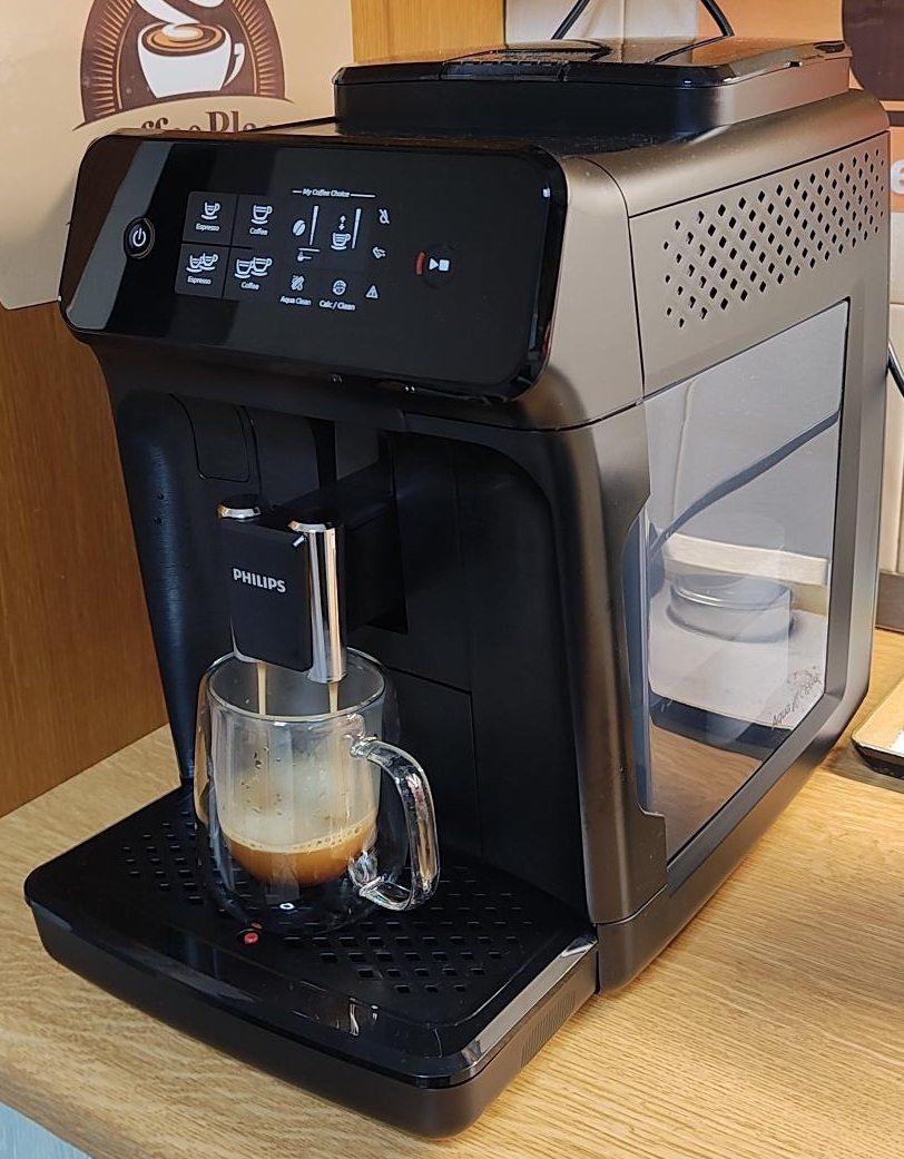 Philips Series 1200 Αυτόματη Μηχανή Espresso 1500W Πίεσης 15bar με Μύλο Άλεσης Μαύρη EP1200/00