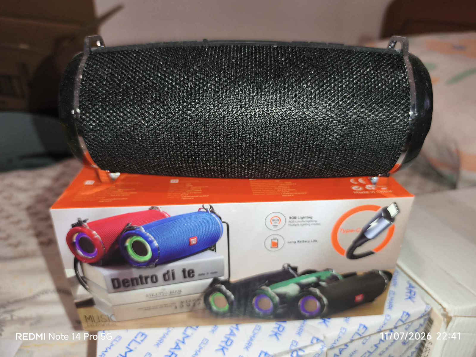 T&G TG-192 Bluetooth Speaker 20W with Radio and Battery Life up to 8 hours Blue