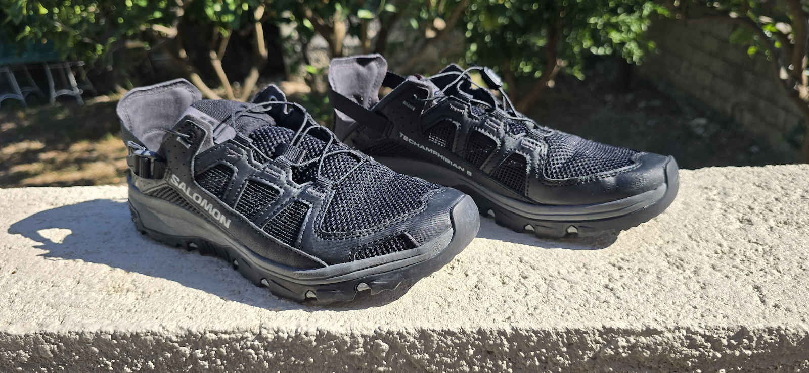 Salomon Techamphibian 5 Men's Hiking Shoes Black