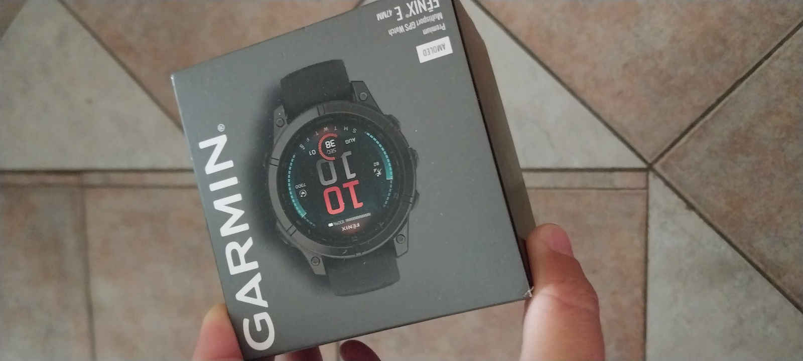 Garmin Fenix E Stainless Steel 47mm Waterproof Smartwatch with Heart Rate Monitor (Black)