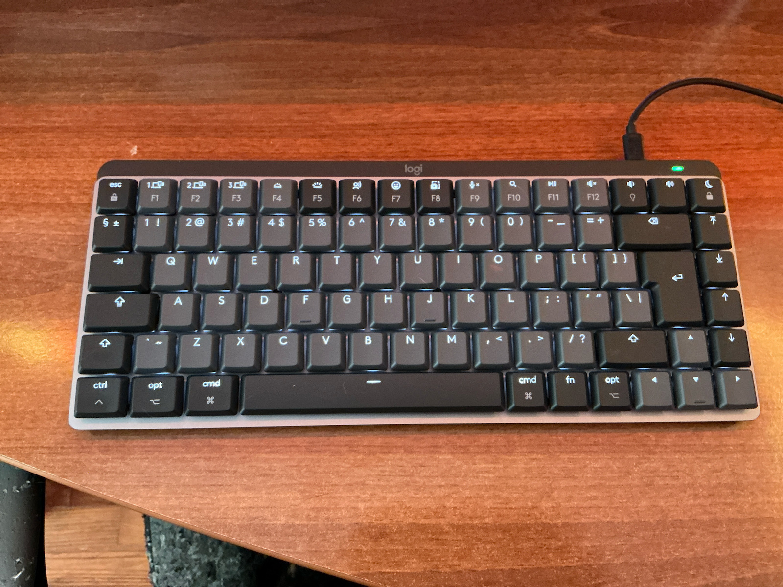 Logitech MX Mechanical Mini for Mac Wireless Keyboard Only English US Gray