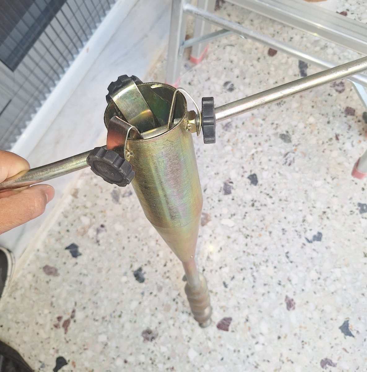 HomeMarkt Bază de Umbrelă Înșurubat Metalică 22-56mm Argintie