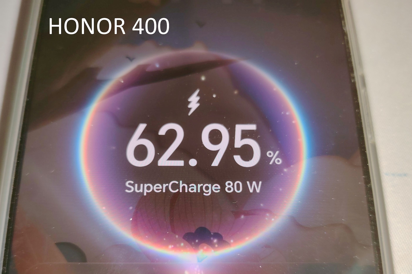Honor Φορτιστής Χωρίς Καλώδιο με Θύρα USB-A 80W SuperCharge Λευκός (HN-200400E00)