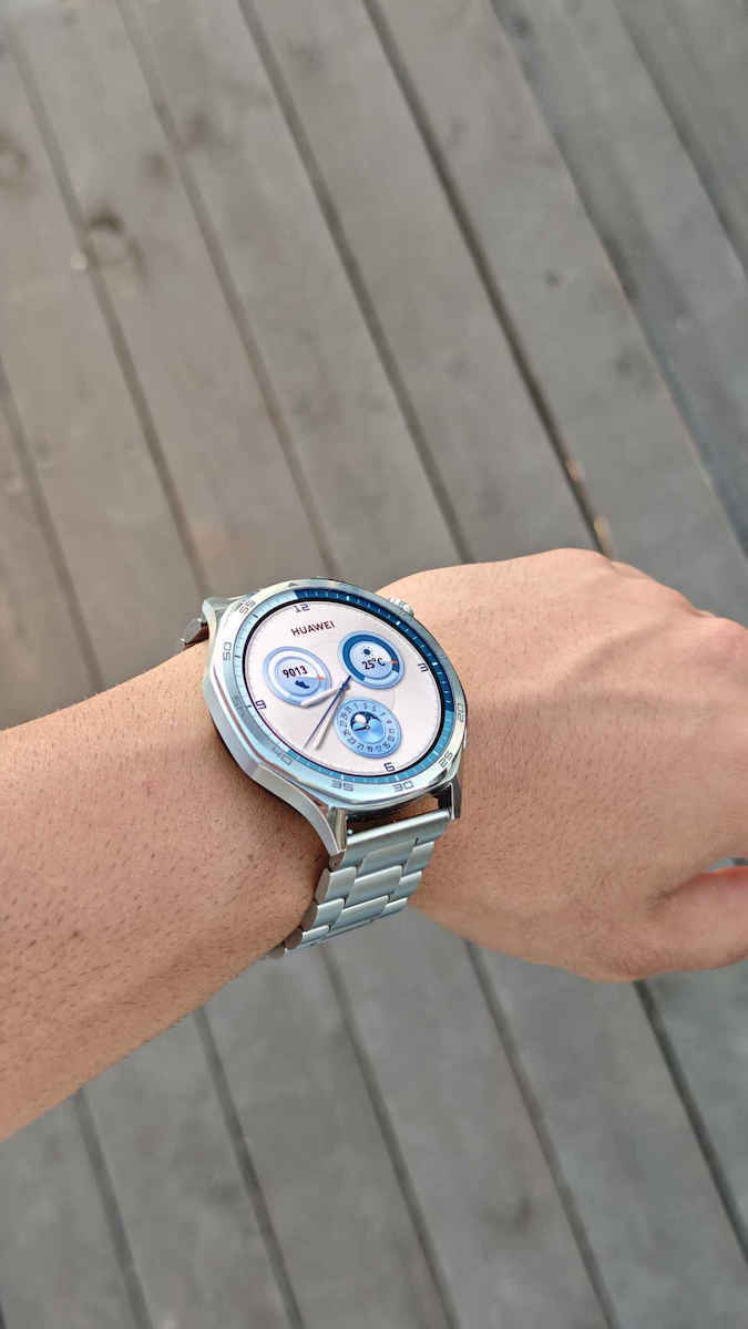 Flat Buckle Strap Stainless Steel Silver (Huawei Watch GT/GT Pro 2/3/4/5 / Ultimate 46mm)