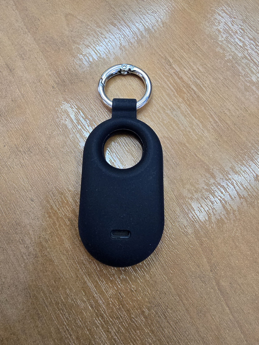 Tech-Protect Icon Keychain Cazul Keychain Silicon pentru SmartTag2 în culoarea Negru